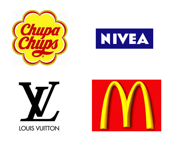 Примеры простых и узнаваемых логотипов: Nivea, Louis Vuitton, McDonald's – минимализм и универсальность 